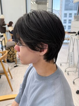 ビューナゴヤ 名駅(VIEW NAGOYA) メンズ/サーフカール/刈り上げセンターパート/波巻きツイスパ