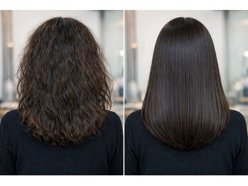 アース 東戸塚店(HAIR & MAKE EARTH)の写真/髪質改善×縮毛矯正で理想の艶髪へ☆【髪質改善/縮毛矯正/白髪ぼかし/白髪染め/ブリーチ/メンズカット】