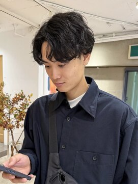 ローレン(LOREN) ベリーショート/ダークアッシュ/ニュアンスパーマ/韓国マッシュ