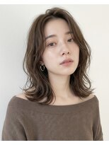 オンク 新宿(onk)&nbsp;黒髪/グレーベージュ/レイヤーロング/前髪パーマ[新宿駅]