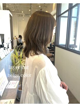 トイズファクトリー(Toys Factory) レイヤーカット×ベージュカラー♪イメチェン
