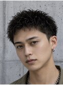 MEN'S HAIR/ルーズショート/波巻きツイストスパイラル/心斎橋