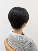 春カラー◎襟足シャギーショートボブ/大人可愛い美髪