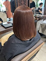 ヘアリゾート粋 ティガ 池袋店(tiga)&nbsp;艶髪ミディアムボブ/レイヤーカット/髪質改善ブラウン