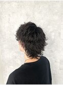 【メンズ◆天神】マッシュウルフスタイル×波巻きパーマ×束感