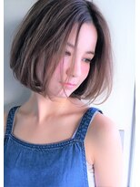 リマ(RIMA)&nbsp;【RIMA】 外国人風☆シースルーウェットなニュアンス質感ボブ