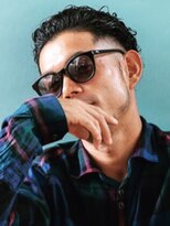 サンディーズバーバーショップ(Sandees)&nbsp;ビジカジセミウェットスパイラルテクノフェードツーブロック