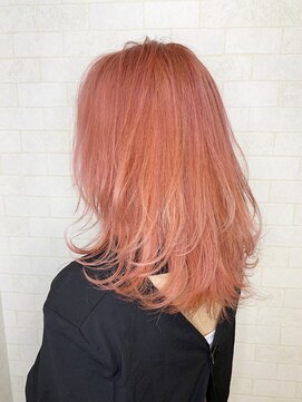 アルマヘア(Alma hair) ビビットカラー☆サーモンピンク