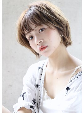 ヘアアンドメイク シークネクスト(HAIR&MAKE SeeK NEXT) 【SeeK NEXT】マッシュボブ ミルクベージュ