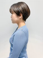 テトヘアー(teto hair) short(マッシュショート、グレージュ、イルミナカラー)