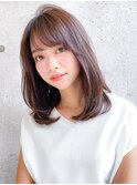 ★大人可愛いふんわりカール小顔カットショコラアッシュ