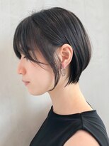 アイティー バイ アルバム 中野店(IT by ALBUM) ショートボブブラック_オリーブカラーハイライトカラー_ba307091