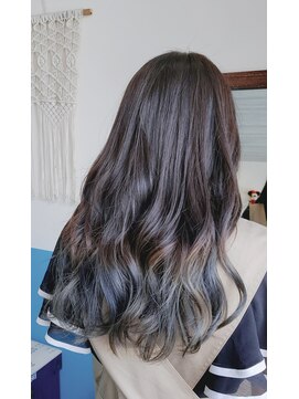 キキヘアメイク(kiki hair make) グラデーションカラー☆オリーブグレー