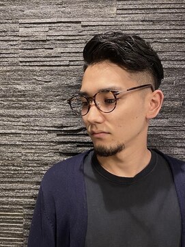 ヒロギンザ 恵比寿店(HIRO GINZA) ツーブロックビジネスショートフェードかき上げコンマヘア