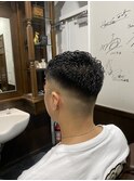 スキンフェード濡れパンスタイル
