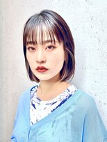 アフロートリノ(AFLOAT Leino)&nbsp;【修】20代30代40代◎透明感カラー×韓国切りぱなしボブ