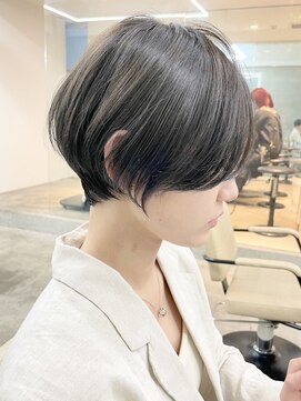 スー 渋谷(suu) 大人ショートボブ丸みショートカットマッシュショート前髪あり