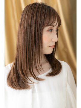 カバーヘアアンドスパ ブリス 浦和(COVER HAIR&SPA bliss) 透け感ミディアムベージュエアストレートTb2浦和20代30代40代