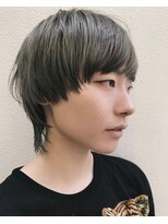 レコ 渋谷(LECO)&nbsp;ミントグリーンのマッシュウルフ