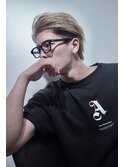 大人男子のブリーチカラー