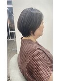 大人可愛い30代40代50ショートボブショート丸みショート