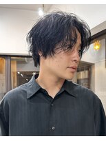 ナループロアオハナ(Nalu pu loa ohana)&nbsp;メンズカット/くせ毛カット/センターパート/アンニュイカット