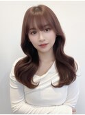 韓国ヘア似合わせレイヤーカット前髪顔周りカット大人美人