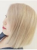 ノームコアブラントカット外国人風ホワイトカラー♪
