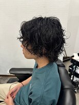 エイト(AITE)&nbsp;ダークアッシュ/アッシュブラック/カルマパーマ/ベリーショート