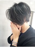 40代50代/エレガントショート/白髪ぼかしカラー