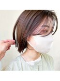 ブルーシルバーアッシュブルージュ透明感グラデーションカラー