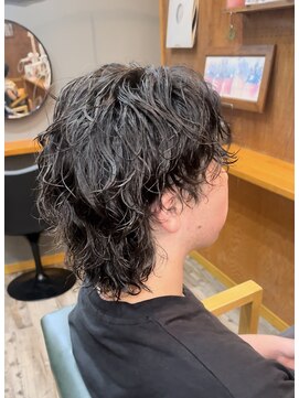 ヘアーサロン アトリエ(Hair salon ATORIE) メンズミディアムウルフメンズパーマスパイラルパーマ