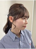 Instagram/annuy__o0 顔まわりカット/ベージュカラー／韓国巻き