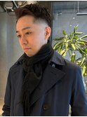 ベリーショート　アップバング　刈り上げ　ツーブロック30代40代