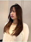 #ナチュラルレイヤー#ブラウンカラー#フェイスレイヤー