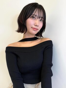 エル 北千住(elu) ブルーカラー_ワインレッド_お団子ヘア