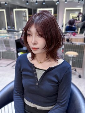 ロンドクロエ 横浜(Lond Chloe) メルティカラー似合わせカットウェーブミディアム縮毛矯正ボブ