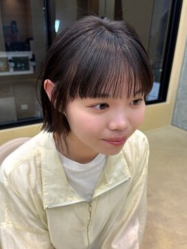 スニュウ(snuw) (snuw_hotaru)レイヤーボブマロンベージュラベンダーミルクティ