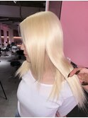 抜きっぱなしブリーチ/ブロンド/小顔カット/髪質改善