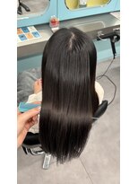 ノー バイ イオエ 西梅田(no. by ioe)&nbsp;ブリーチなしカラー/髪質改善/ミルクティーベージュ/小顔へア