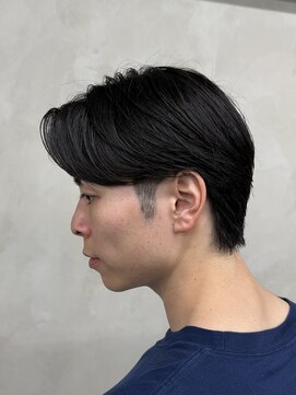 ニコ トウキョウ ロジック(nico TOKYO Logic) メンズセンターパートニュアンスパーマアップバング