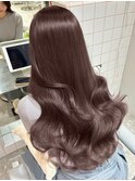 オリーブグレー×小顔［ココアベージュ／黒髪／クラゲヘア］