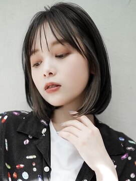 ギークス(GEEKS) 【GEEKS渋谷】イヤリングカラー/冬カラー/伸ばしかけボブ/透明感