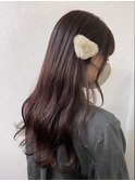 ワインレッド×髪質改善 ボルドー イルミナカラー 暖色系カラー