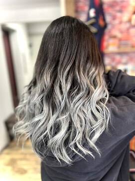 イエローコーン 横浜店(YELLOW CORN) グラデ【横浜/横浜駅/ブリーチ/グラデーション】