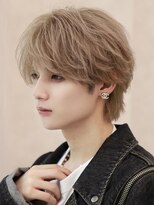 ルーシー 福岡大名店(LUCEY)&nbsp;ブリーチパーマメンズパーマシャドウパーマセンターパート