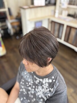 楽流頭 オブヘアー(of hair) ハイライト白髪ぼかしカラー