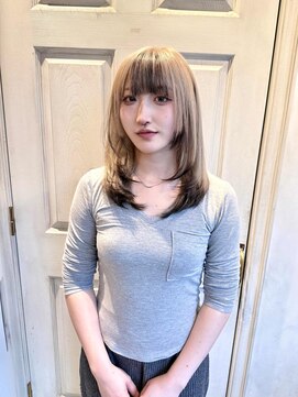 アロマ ヘアー ルーム 新宿3号店(AROMA hair room) ミルクティーブロンド☆デザインカラー☆メテオトリートメント☆