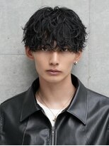 テン 心斎橋(tenn.)&nbsp;心斎橋シャドウパーマメンズマッシュウルフカット波巻きパーマ