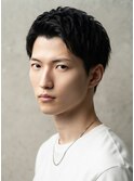 メンズ刈り上げ束感ショート